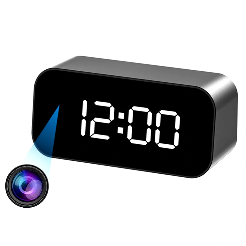 Digitální hodiny se krytou Full HD WiFi kamerou - TC100