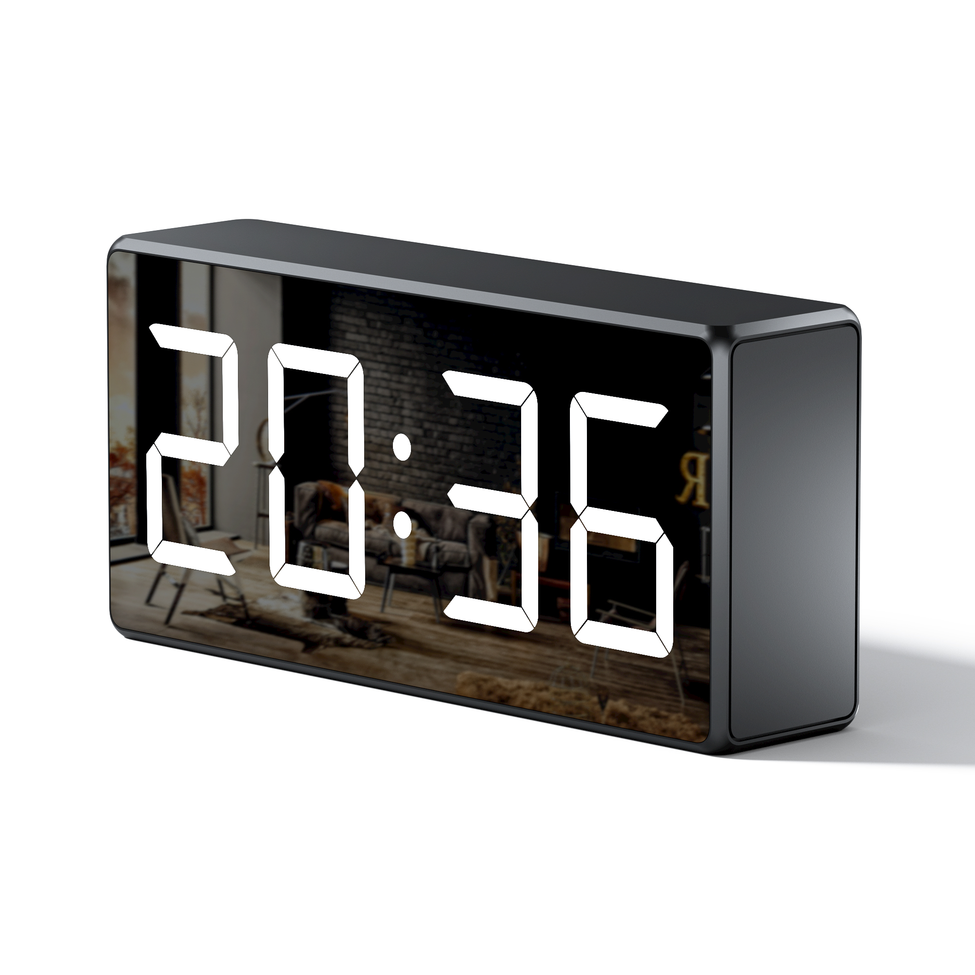 Digitální hodiny se krytou Full HD IP kamerou - B19