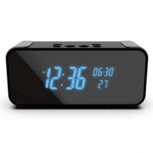 Bluetooth budík se skrytou 4K WiFi kamerou - KP04