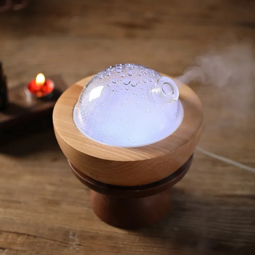 Dřevěný aroma difuzér s bluetooth reproduktorem a IP odposlechem Hompp