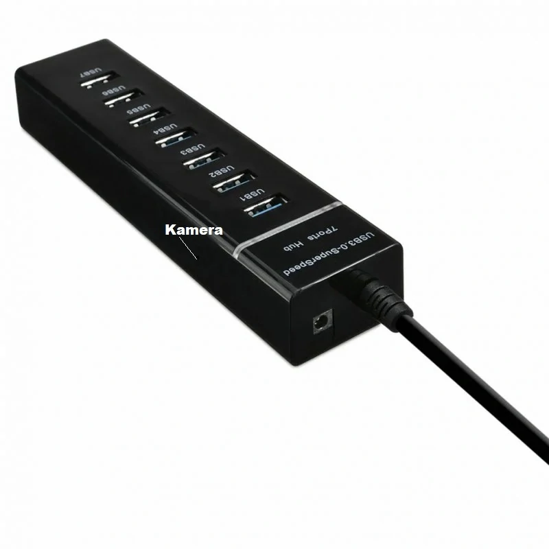 USB hub se 7 porty a skrytou Full HD WiFi kamerou - HUB02