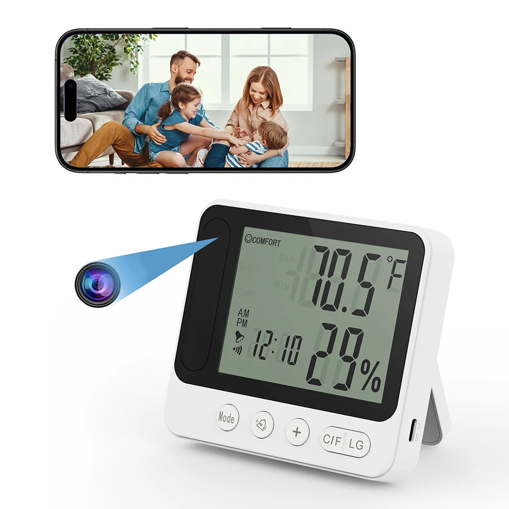 Meteostanice se skrytou Full HD WiFi kamerou - KP08