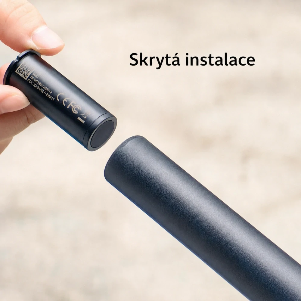 Skrytý lokalizační tag / lokátor do řídítek - PB611