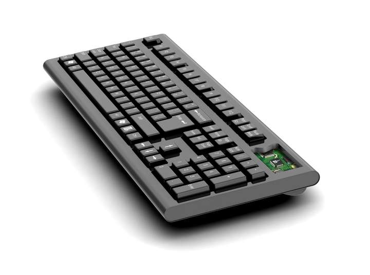 AirDrive Forensic Keylogger Pro v klávesnici