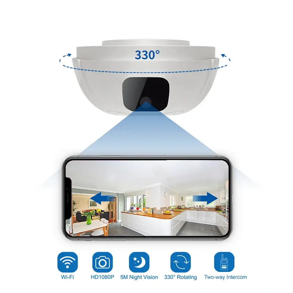 Skrytá WiFi kamera v detektoru kouře - LS020