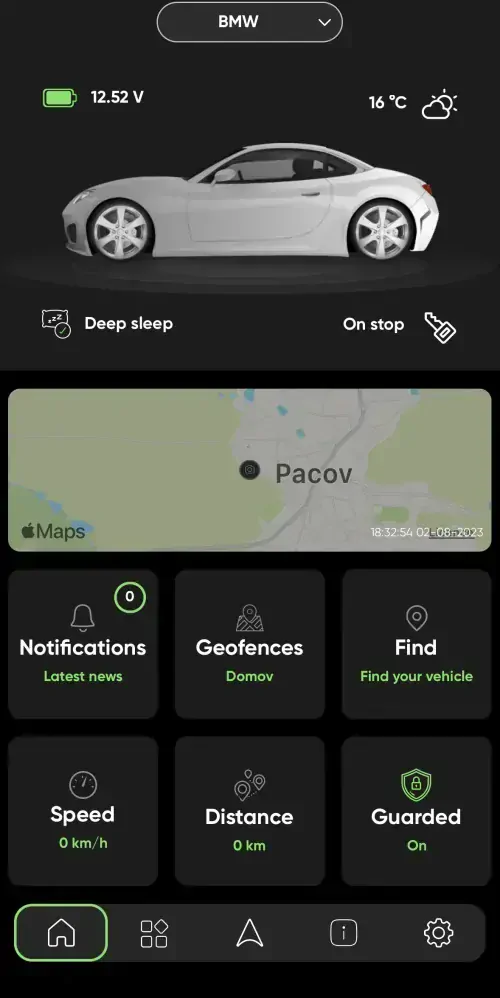 Inteligentní 4G GPS lokátor do OBD s doživotně bezplatným provozem - SIZZAPP