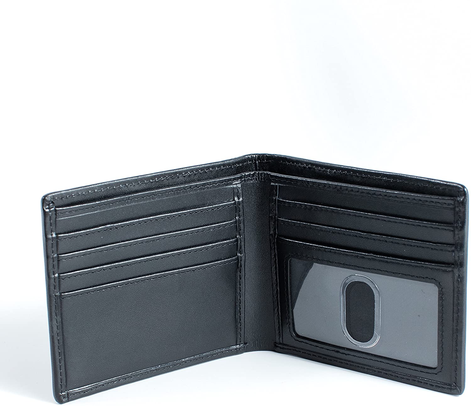 RFID stínící peněžeka - nylon / kůže