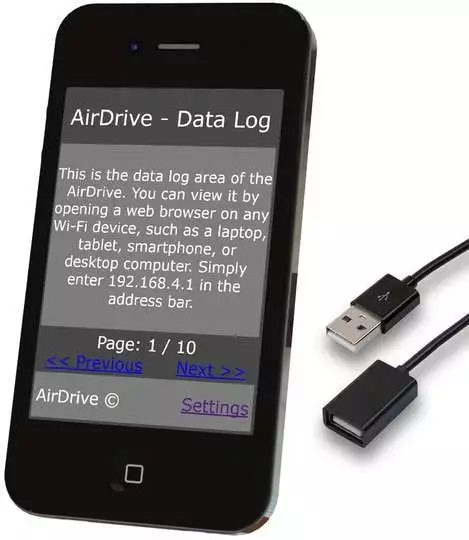 AirDrive KeyGrabber Forensic Keylogger Pro v kabelu