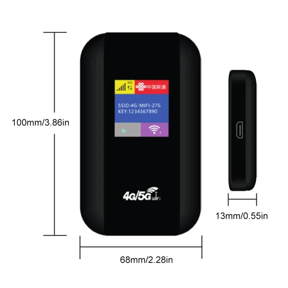 4G LTE mobilní WiFi hotspot s displejem + datová SIM zdarma