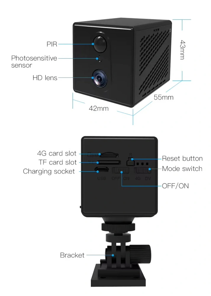 4G kamera s pohybovým čidlem - Zetta Z7