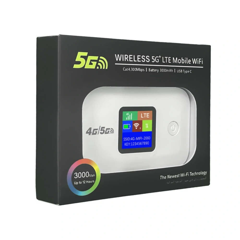 4G LTE mobilní WiFi hotspot s displejem + Kaktus SIM zdarma