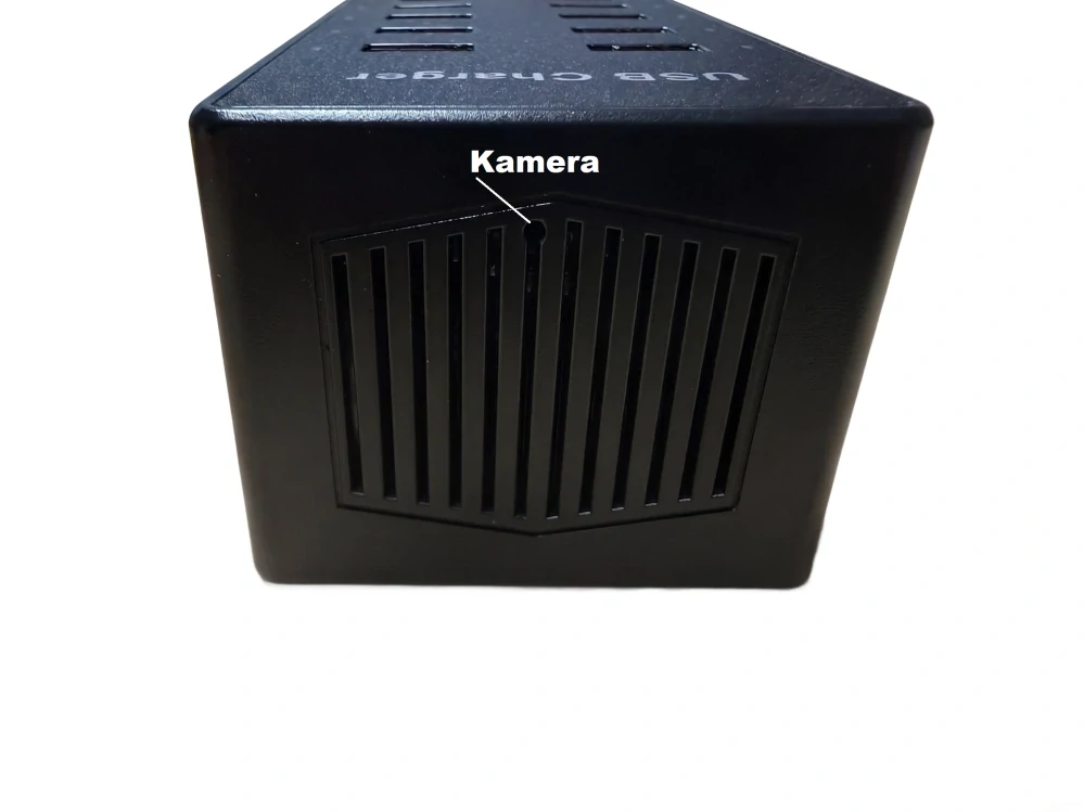 Nabíjecí USB stanice s výkonem 60W a skrytou Full HD WiFi kamerou - WF-HUB35