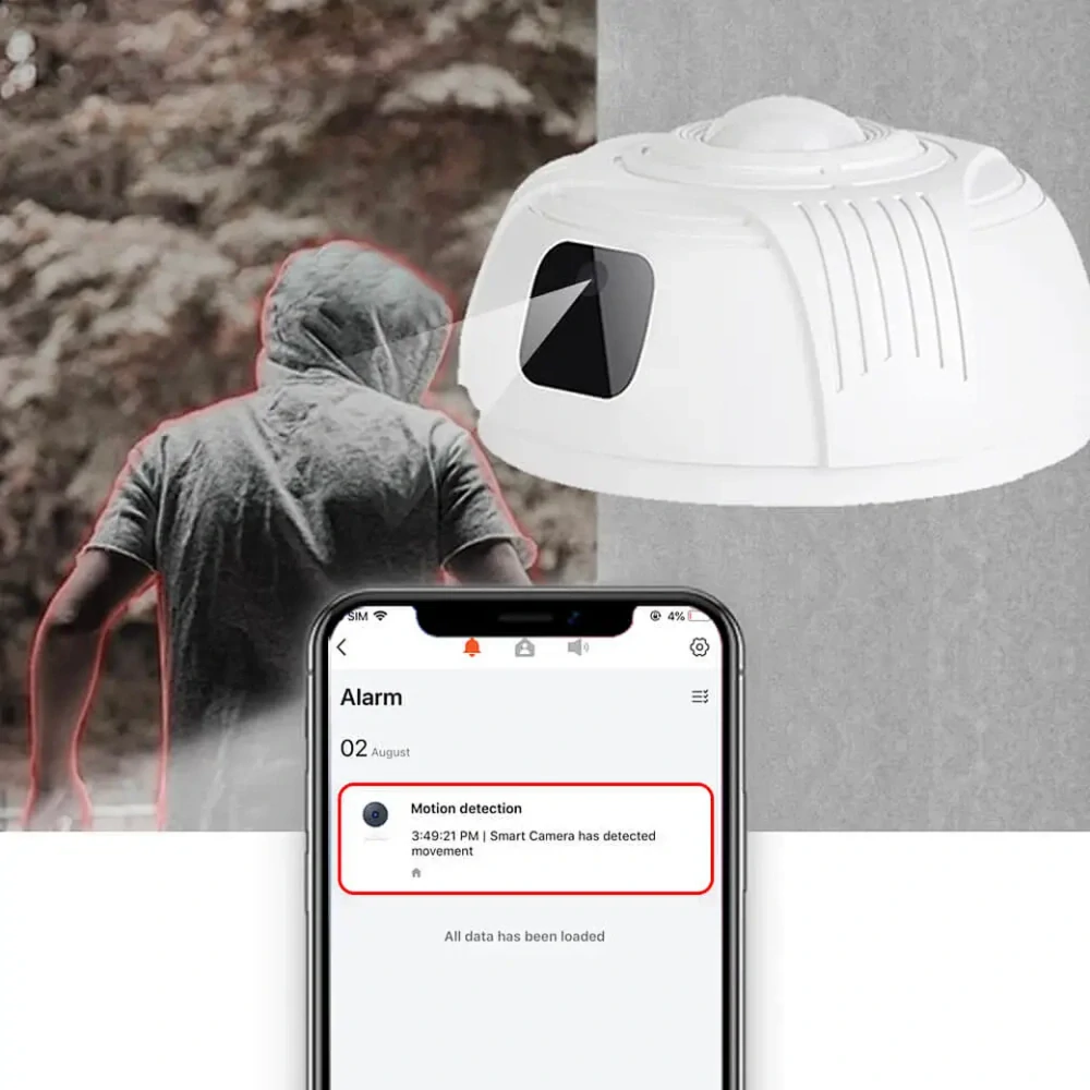 Skrytá WiFi kamera v detektoru kouře - LS020