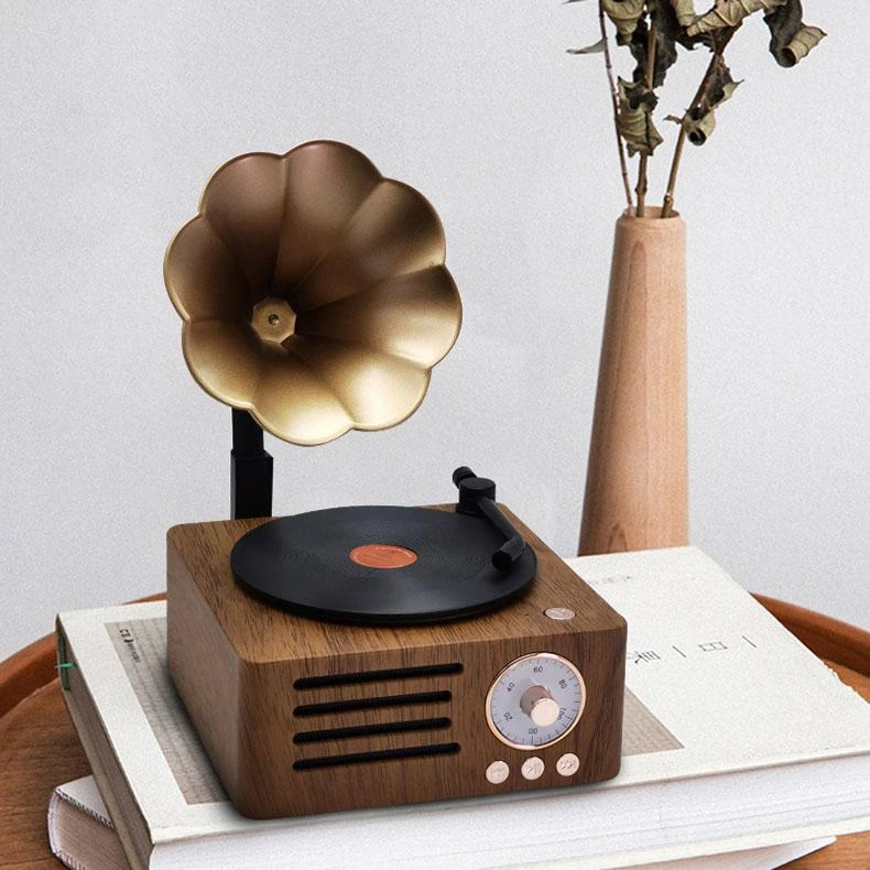 Retro Bluetooth reproduktor se skrytou Full HD WiFi kamerou - WF-LS68