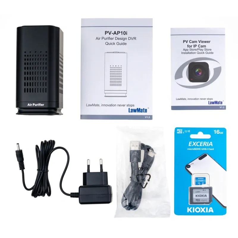 Skrytá IP kamera v čističce vzduchu LawMate - PV-AP10i